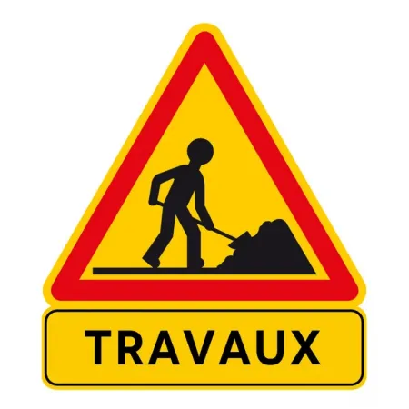 Panneau travaux